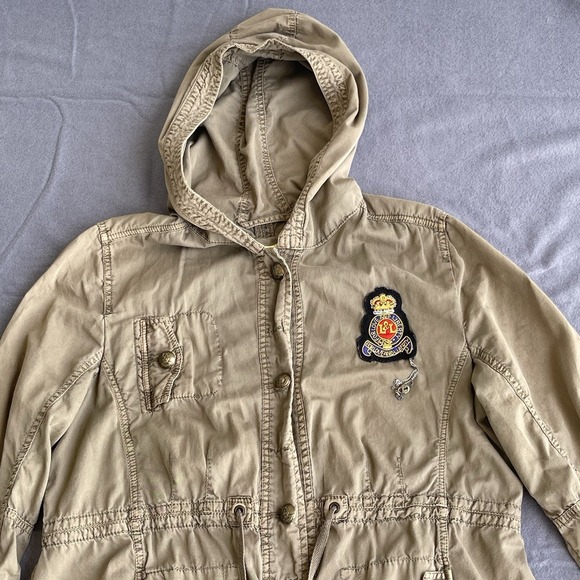 Johnny Was Jackets & Blazers - Johnny Was Jacket Women Large Green Embroidered Patchwork Button Up Military